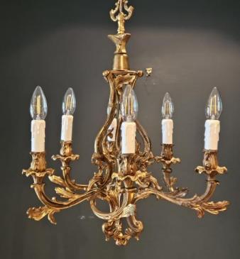 1920's Rococo Style Chandelier