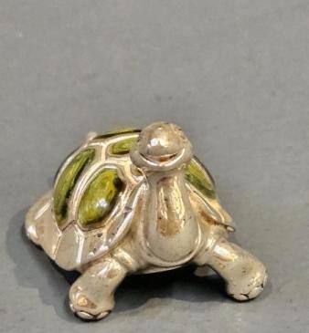 Silver and Enamel Turtle