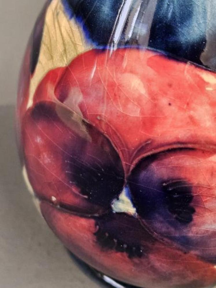 Early Moorcroft Pansy Vase - Image 6