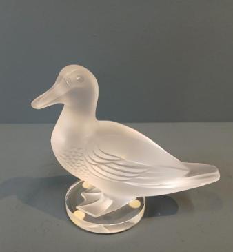 Large Lalique Opalescent Duck