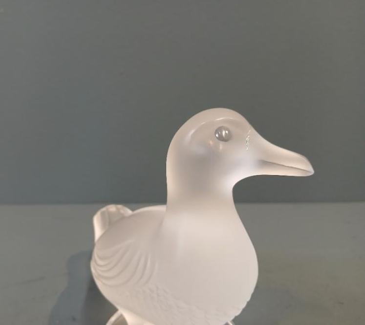 Large Lalique Opalescent Duck - Image 4