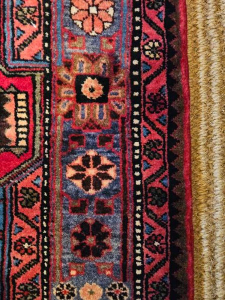 6" Long Nahavand Persian Pure Wool Rug - Image 3