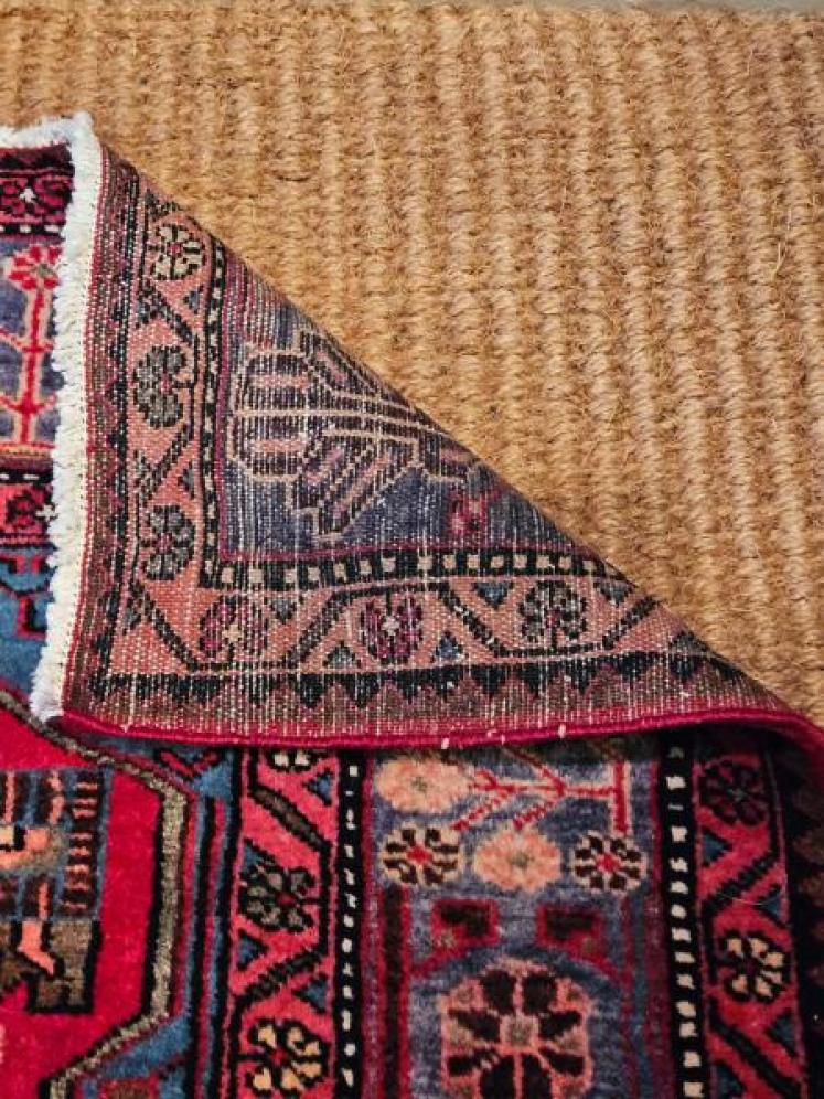6" Long Nahavand Persian Pure Wool Rug - Image 5