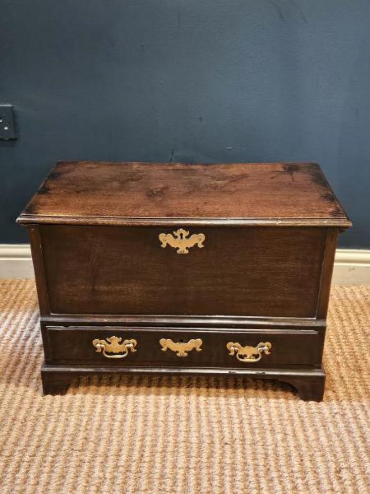 George II Oak Coffer Bach - Image 1