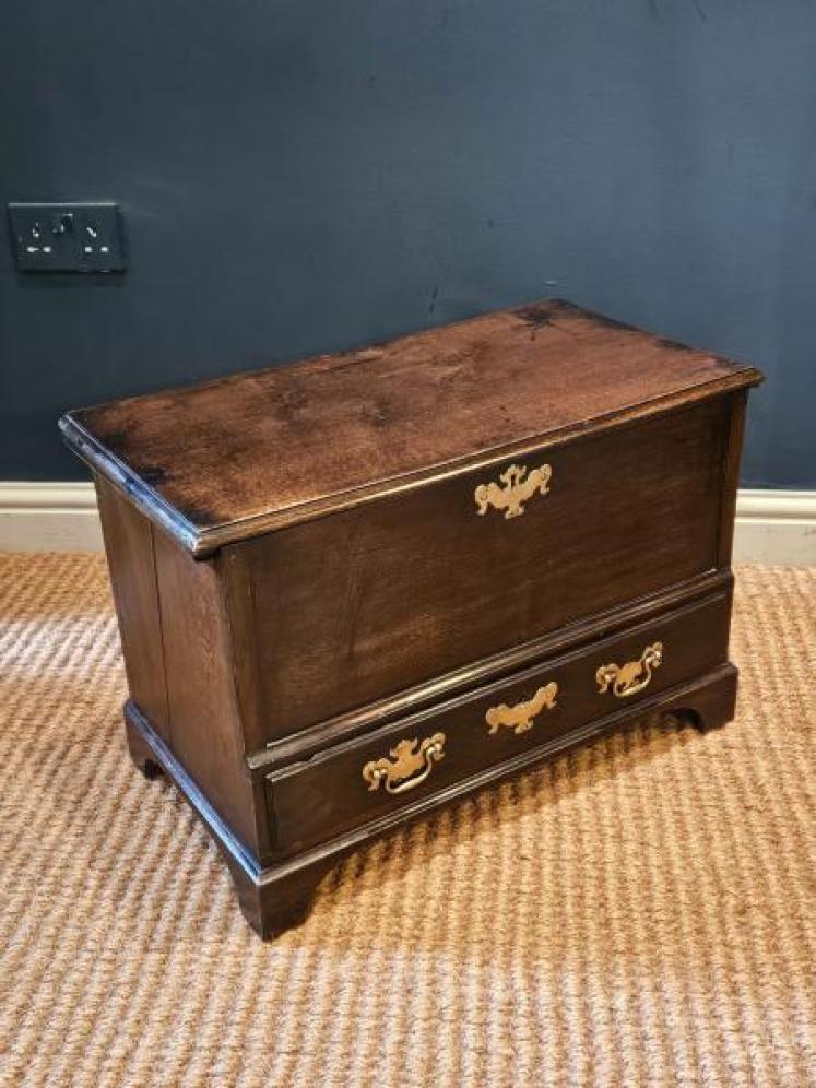 George II Oak Coffer Bach - Image 3
