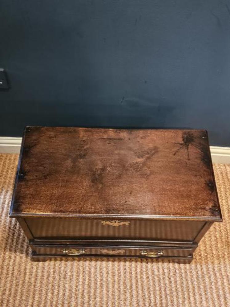 George II Oak Coffer Bach - Image 6