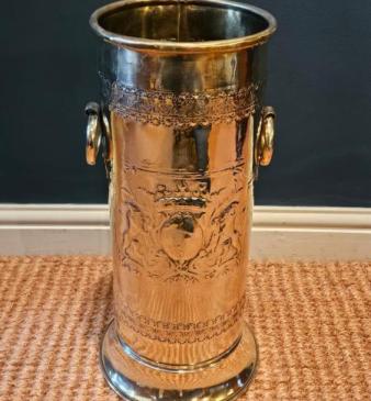 Edwardian Brass Stick Stand