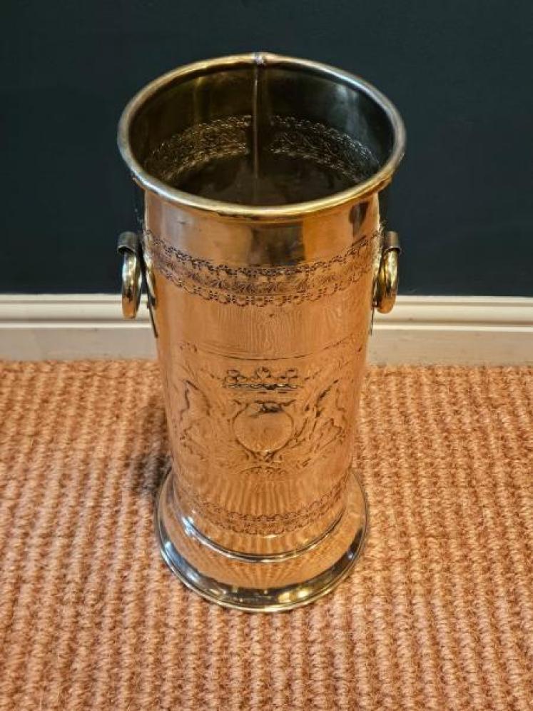 Edwardian Brass Stick Stand - Image 5