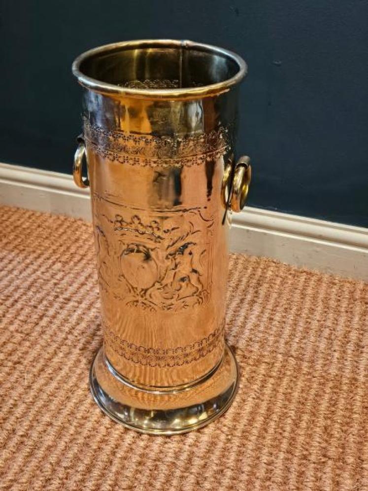 Edwardian Brass Stick Stand - Image 7