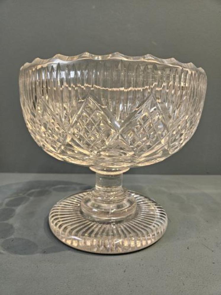 Victorian Cut Crystal Punch Bowl  - Image 1