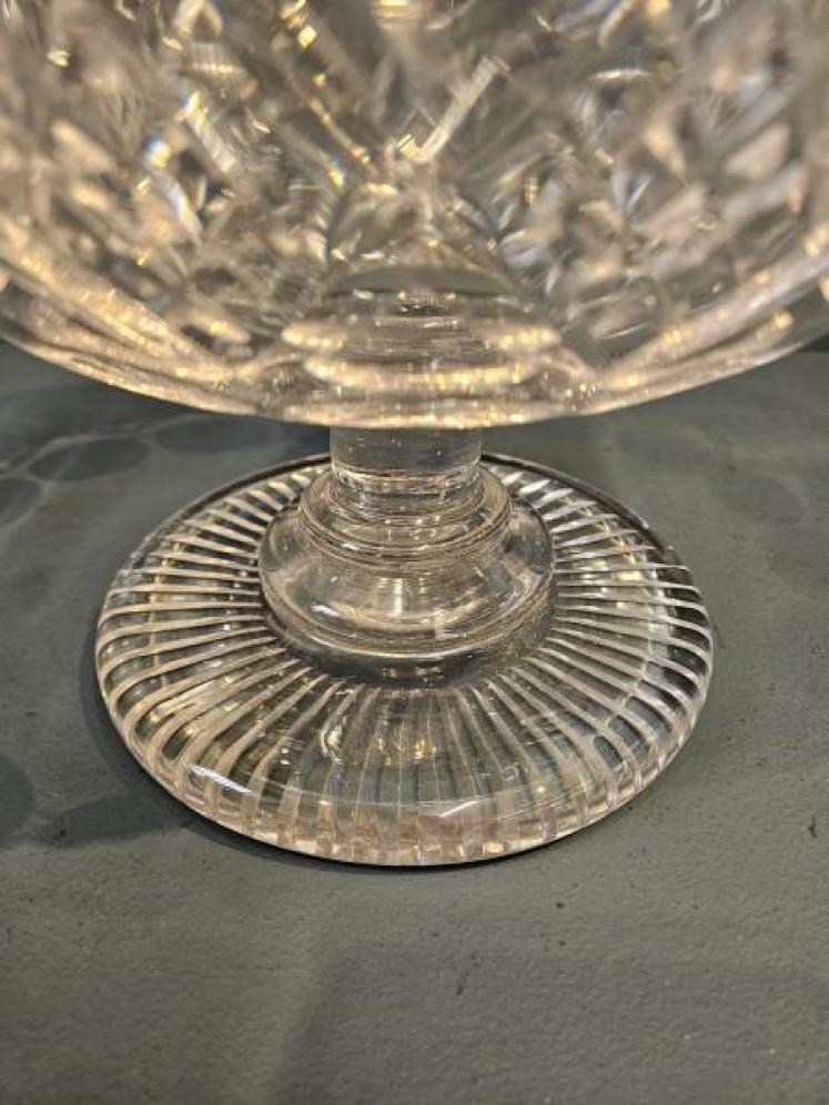 Victorian Cut Crystal Punch Bowl  - Image 3