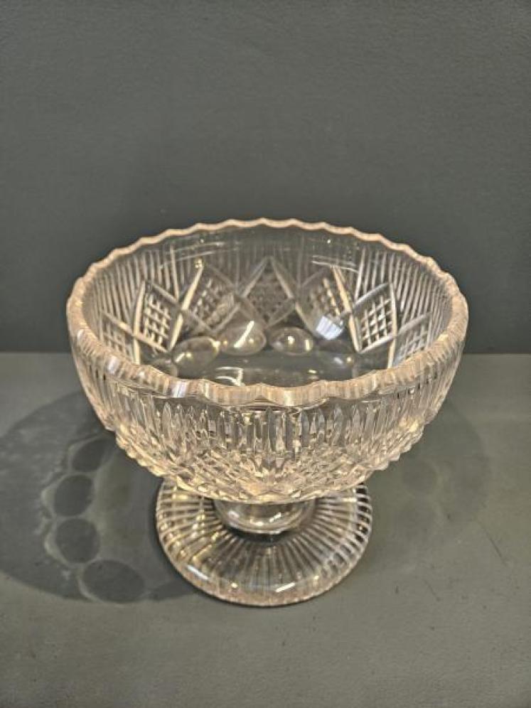 Victorian Cut Crystal Punch Bowl  - Image 5