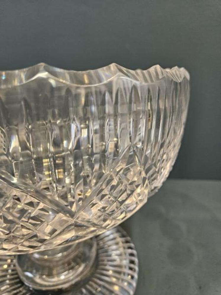 Victorian Cut Crystal Punch Bowl  - Image 6