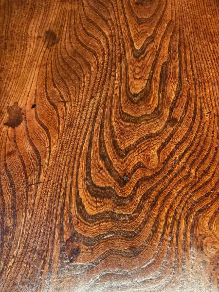 Large George III Elm Cricket Table - Image 6