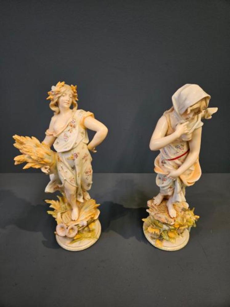 Pair of Edwardian Meissen Figures - Image 2