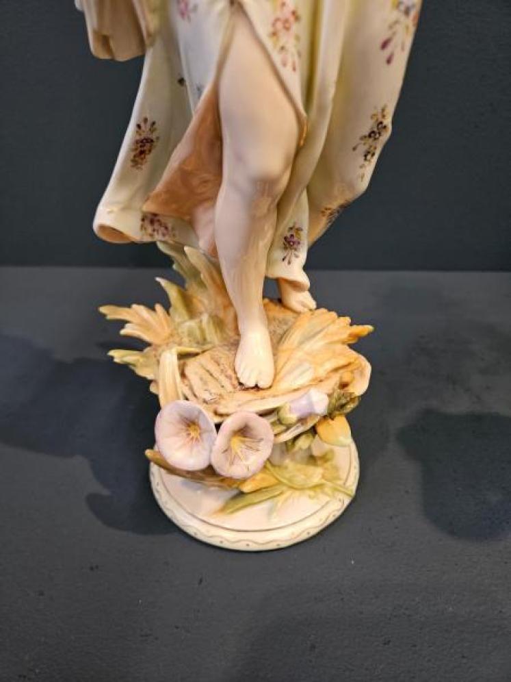 Pair of Edwardian Meissen Figures - Image 5