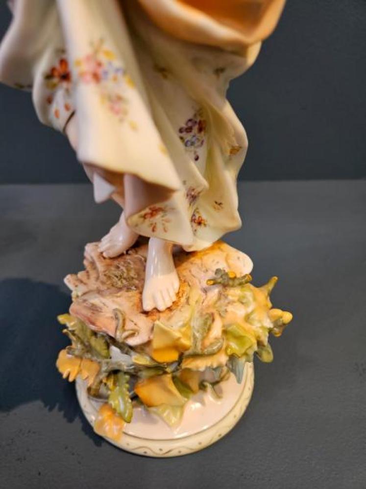 Pair of Edwardian Meissen Figures - Image 6
