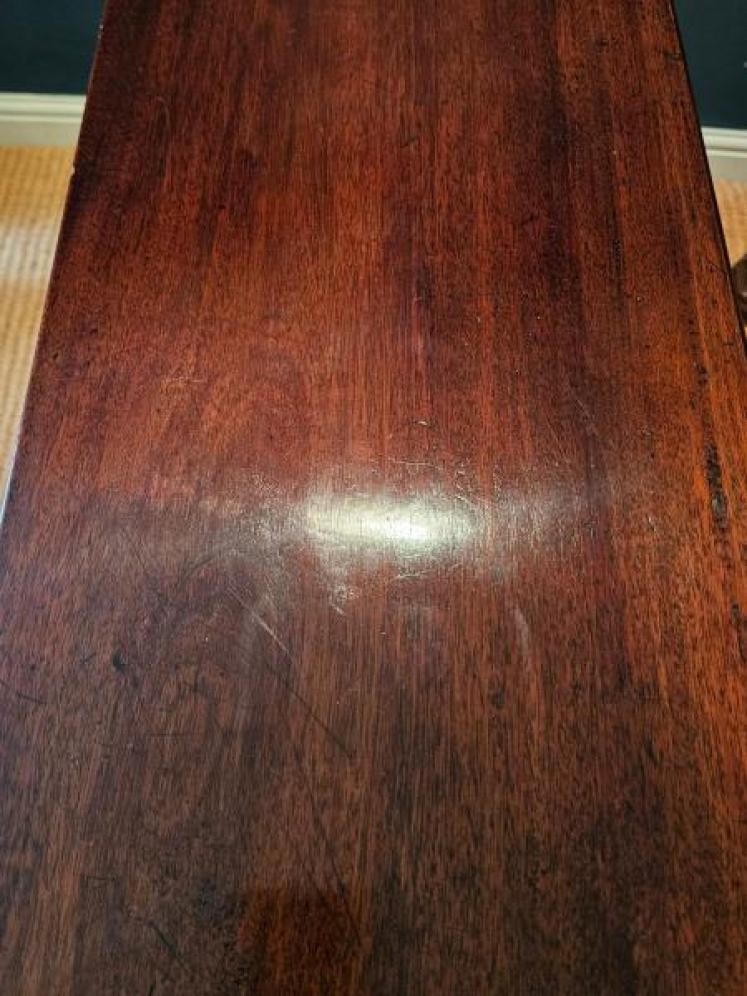 Mid Victorian Mahogany Open Bookcase - Image 6