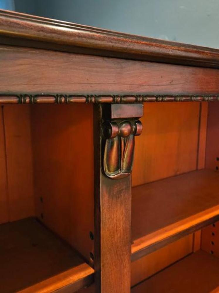 Mid Victorian Mahogany Open Bookcase - Image 7