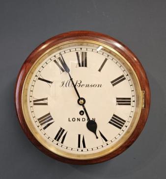 Victorian 8 Day Fusee Dial Clock by Benson