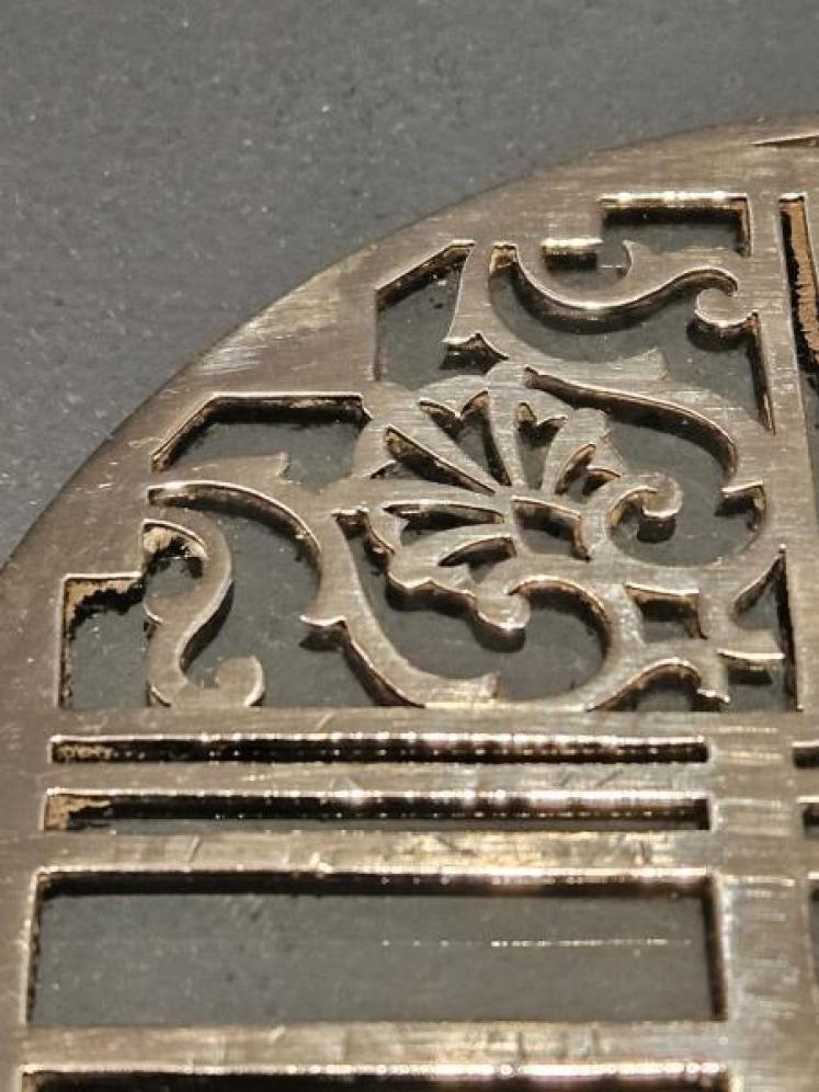 Silver on Glass Tea Pot Coaster - Image 3