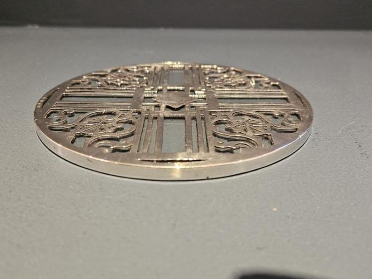 Silver on Glass Tea Pot Coaster - Image 4