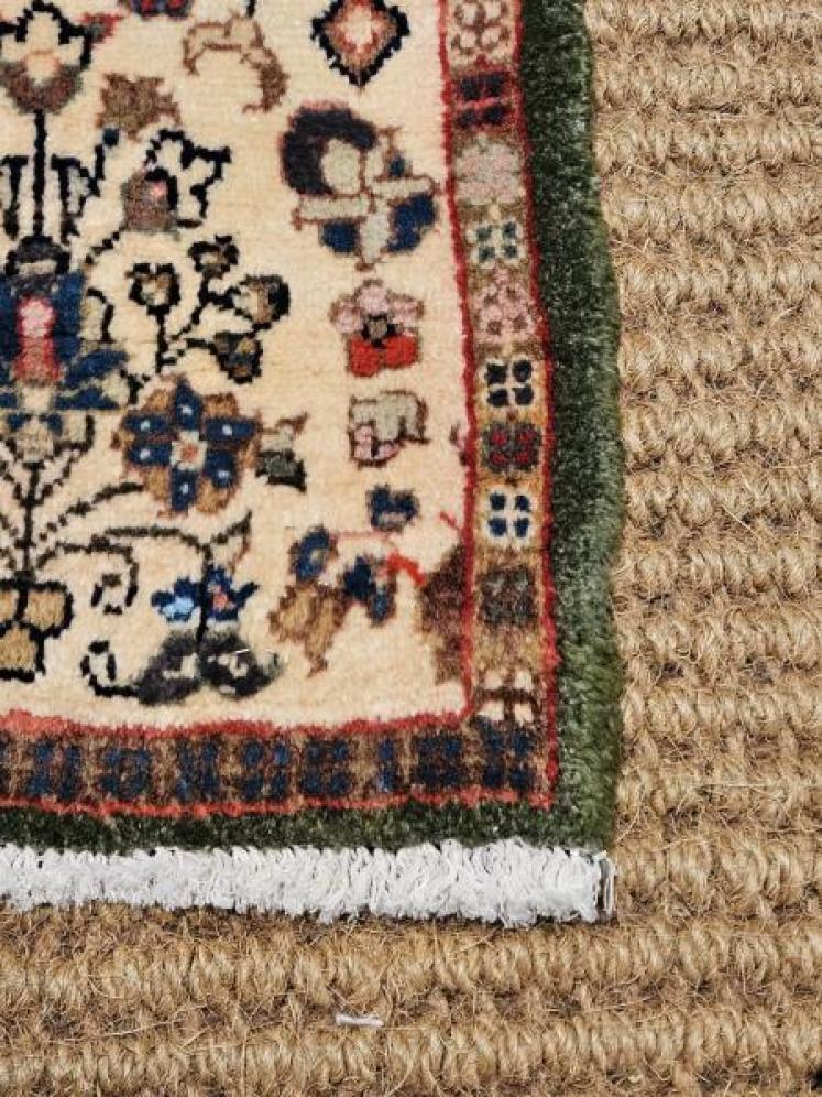 6' 7" Narrow Persian Pure Wool Runner Rug - Image 4