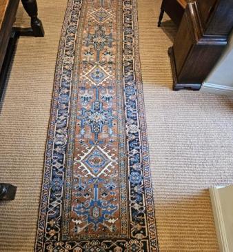 Superb 10' 6" Persian Wool Runner Rug 