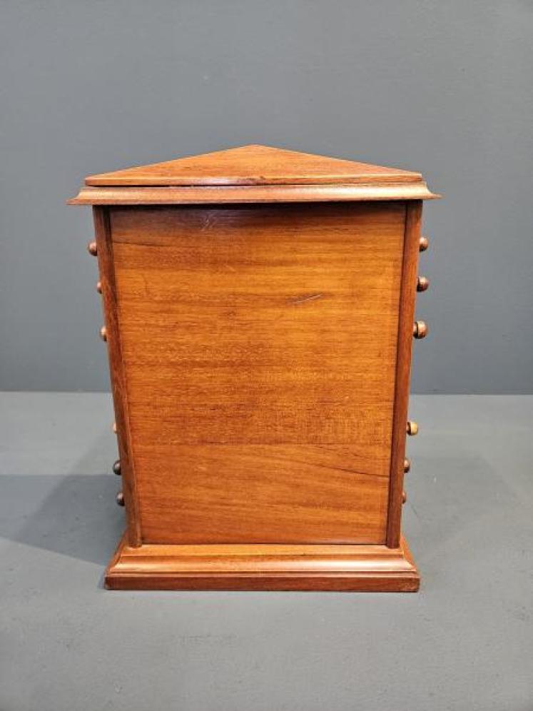 Large Edwardian Mahogany Perpetual Desk Calendar - Image 5
