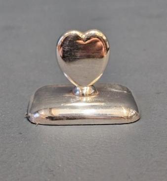 Silver Heart Shaped Paperweight