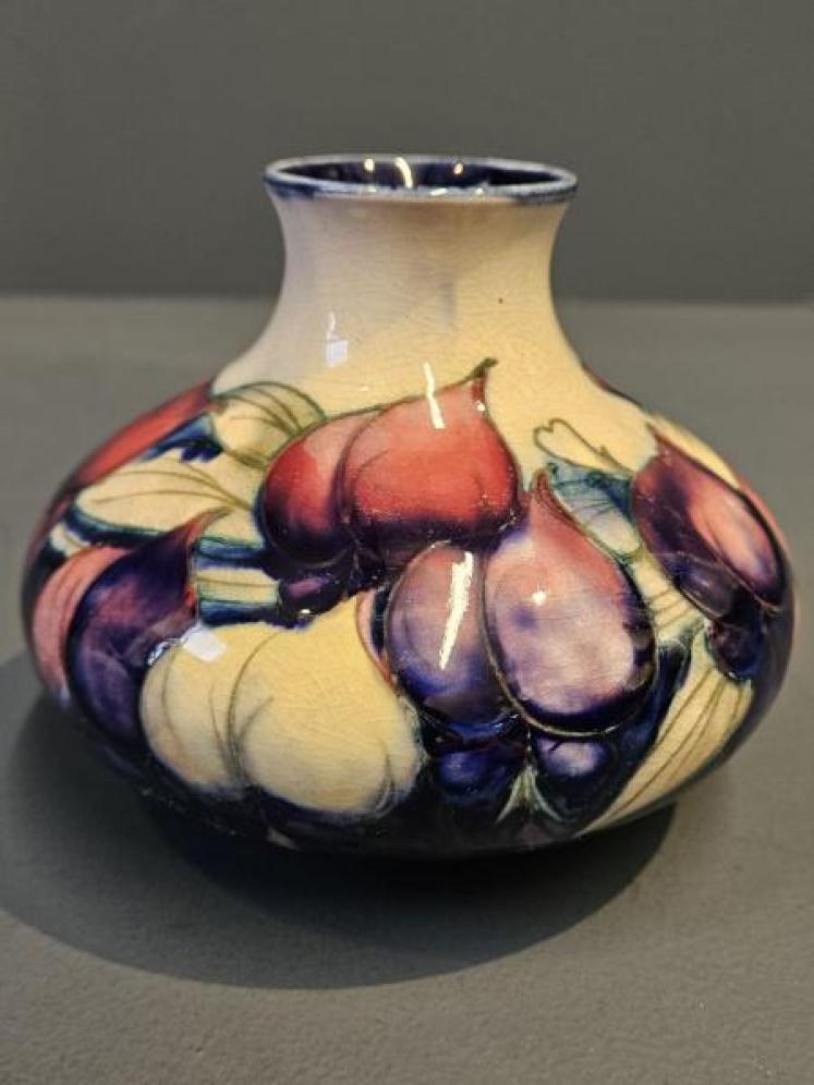 Early Moorcroft Wisteria White Top Vase - Image 3