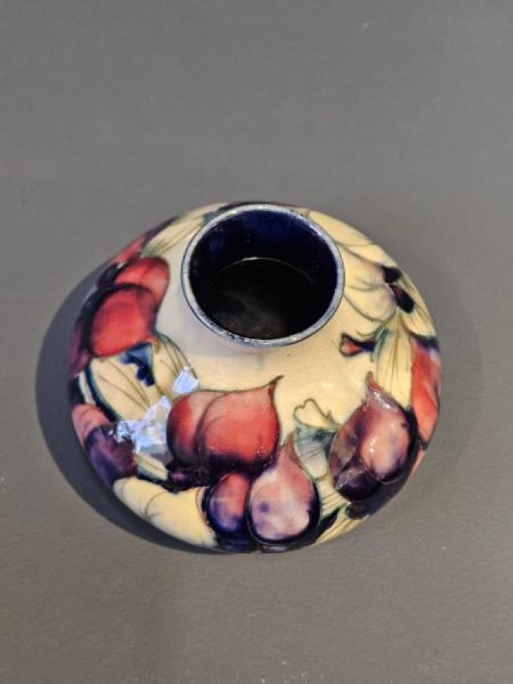 Early Moorcroft Wisteria White Top Vase - Image 7