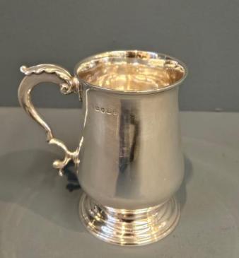 George III 6.7oz Silver Mug by Peter and Ann Bateman