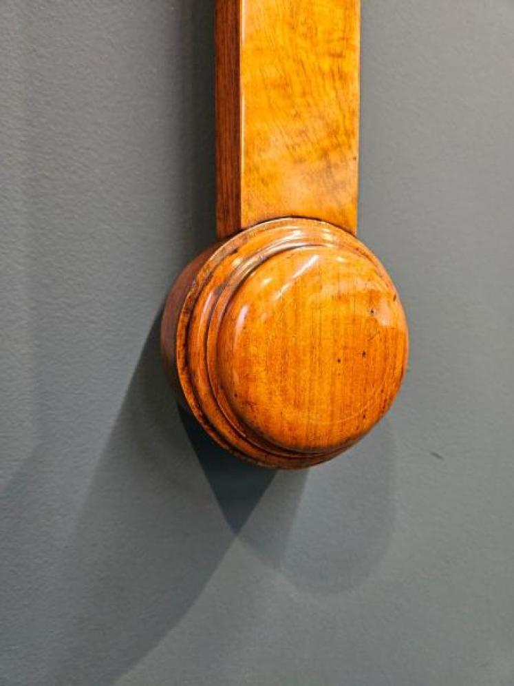 Mid Victorian Burr Walnut Stick Barometer  - Image 6