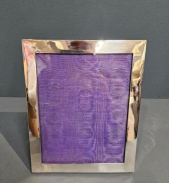 Edwardian Silver Wedding Portrait Sized Photo Frame 