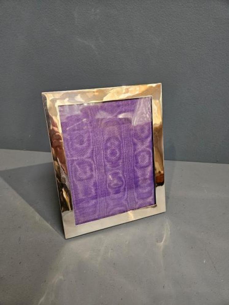 Edwardian Silver Wedding Portrait Sized Photo Frame  - Image 2