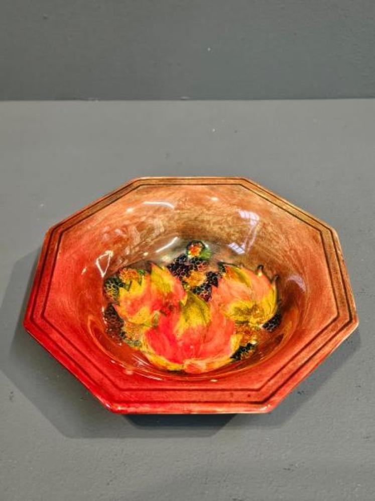 Moorcroft Leaf and Blackberries Flambe Bowl - Image 2