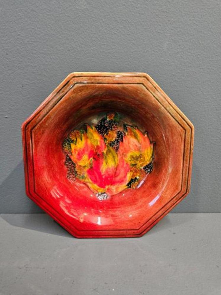 Moorcroft Leaf and Blackberries Flambe Bowl - Image 6