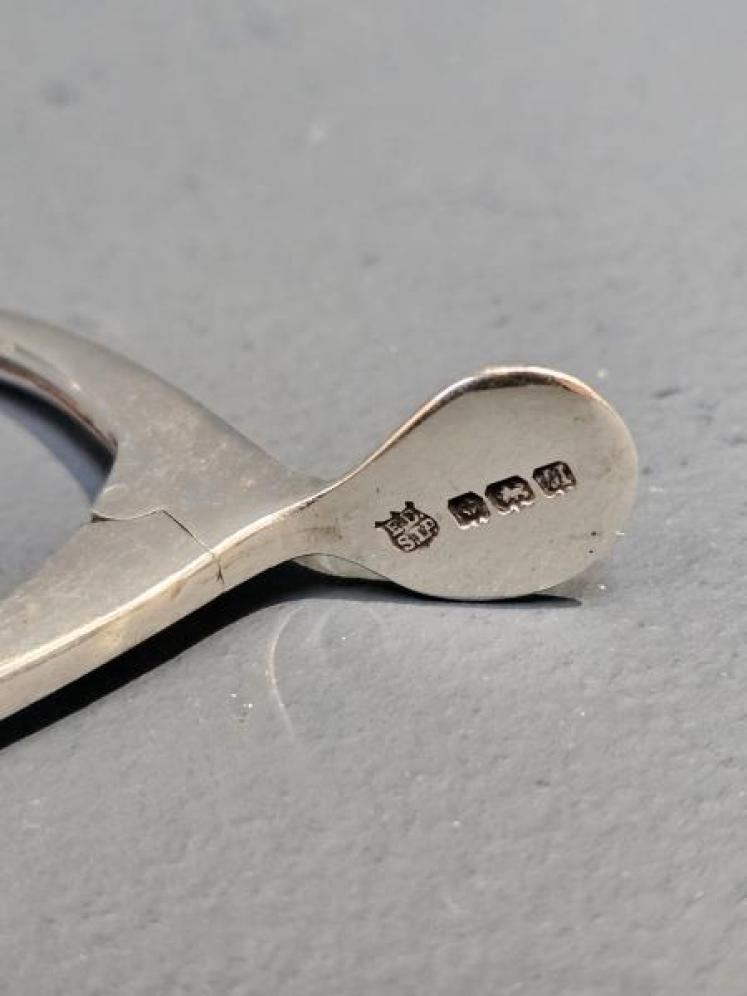 Silver Wishbone Sugar Nips - Image 3