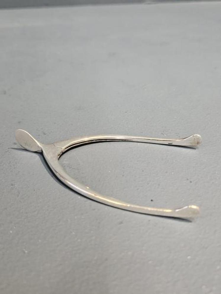 Silver Wishbone Sugar Nips - Image 4