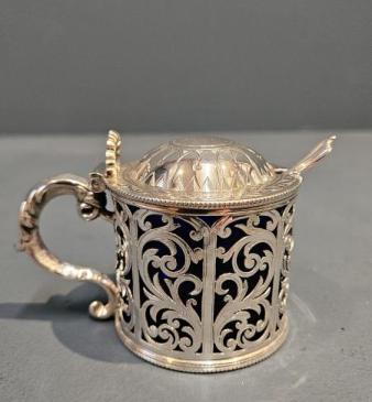 Early Victorian Silver Mustard Pot by George Unite