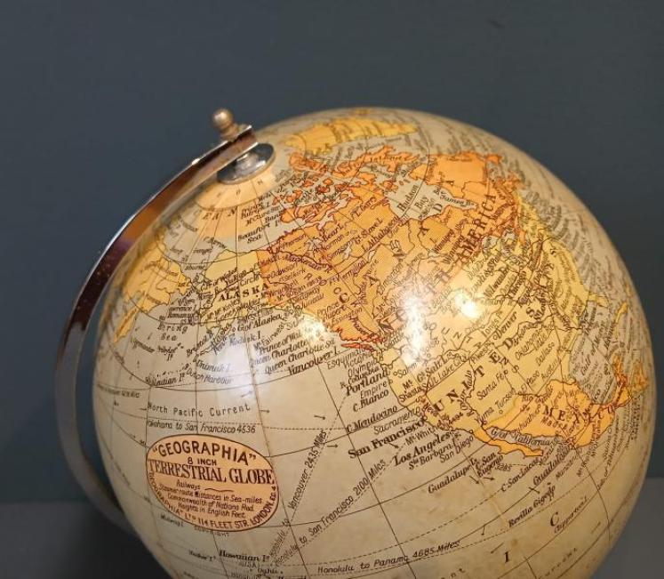 1930's Geographia 8" Globe - Image 2