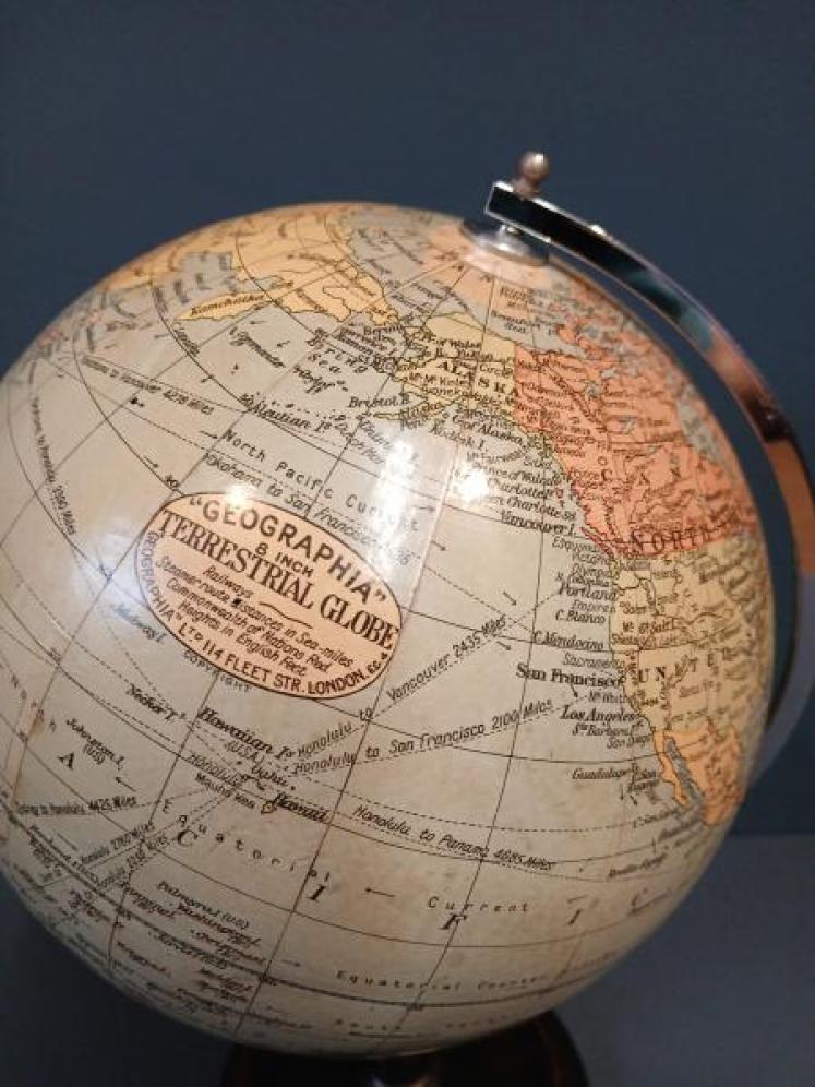 1930's Geographia 8" Globe - Image 4