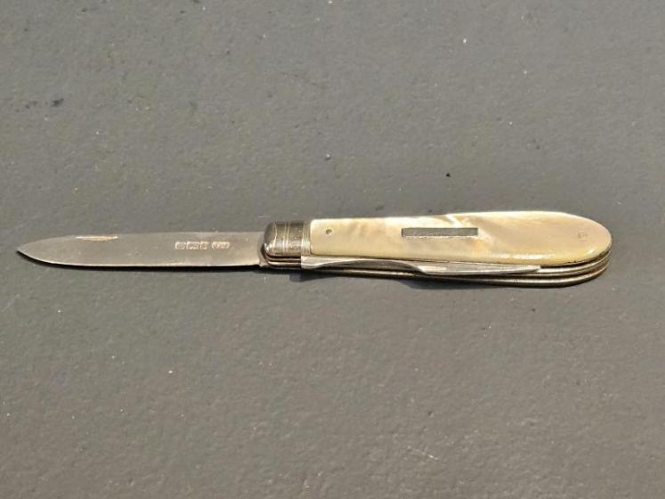 Edwardian Silver Pen Knife and Fork combination - Image 3
