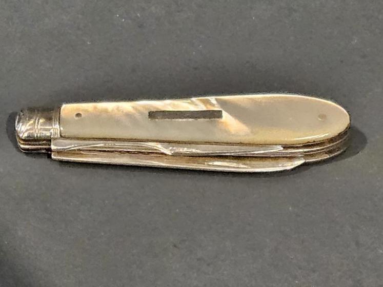 Edwardian Silver Pen Knife and Fork combination - Image 6