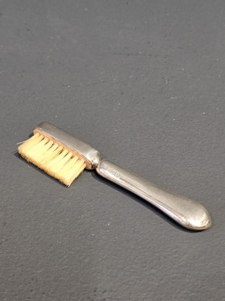 Silver Moustache Brush - Image 1