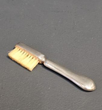 Silver Moustache Brush