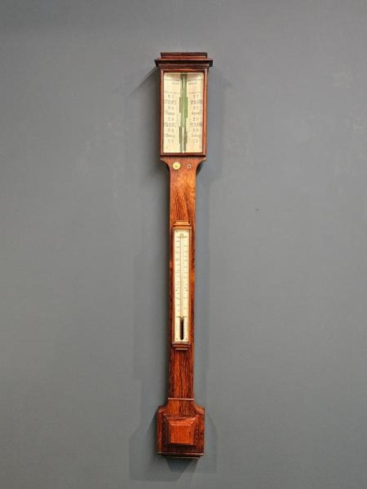  Victorian Rosewood Stick Barometer By Chadburns Sheffield - Image 1