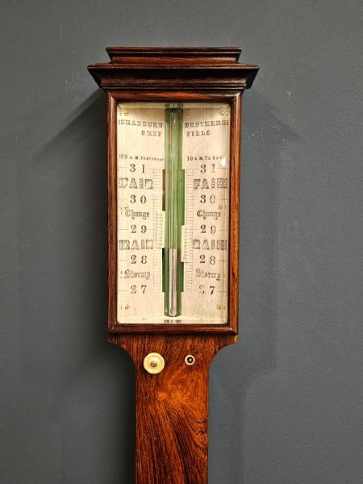  Victorian Rosewood Stick Barometer By Chadburns Sheffield - Image 2