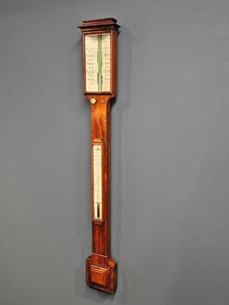  Victorian Rosewood Stick Barometer By Chadburns Sheffield - Image 5